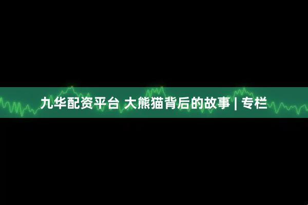 九华配资平台 大熊猫背后的故事 | 专栏